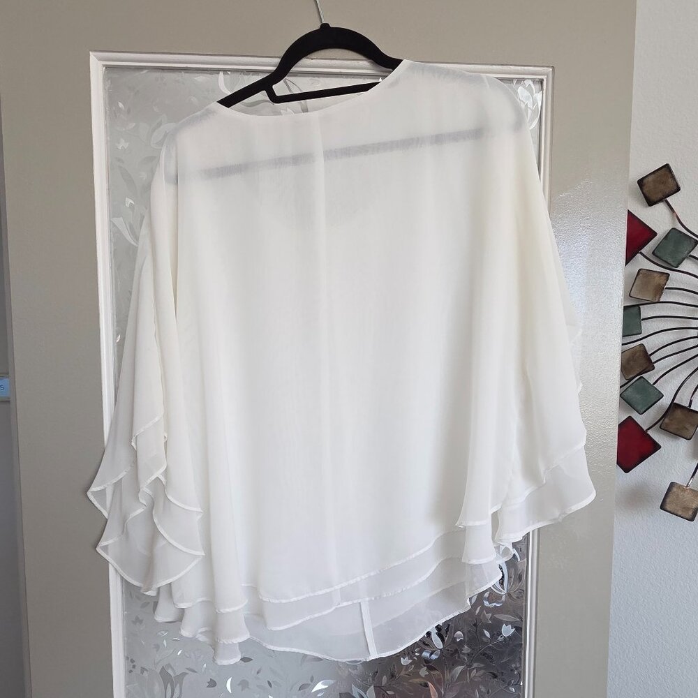 Flowy white blouse - size L - Picture 6 of 6